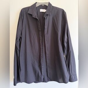 Topman Black Casual Button Down Shirt